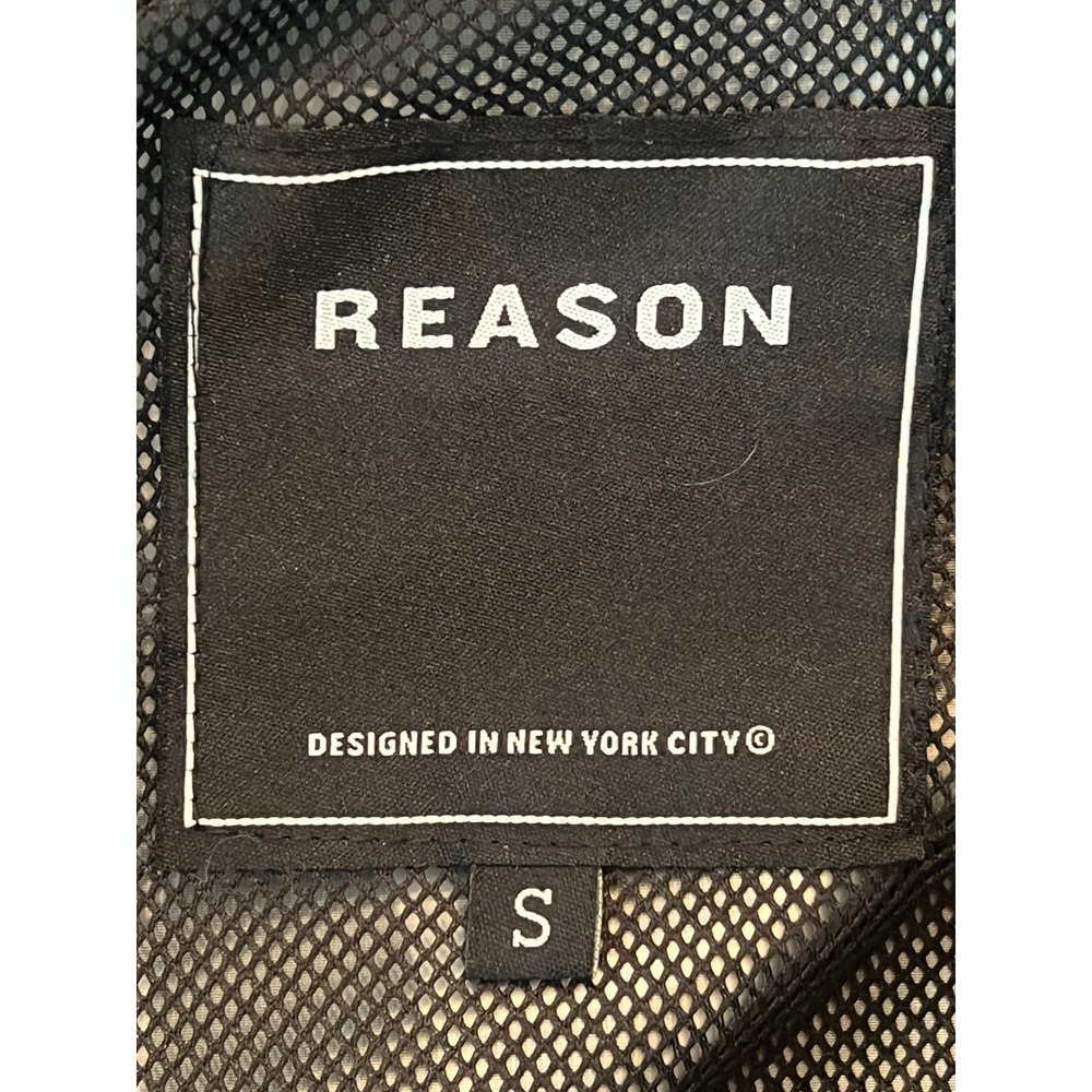 Reason Black/White Pullover Jacket Size S - Picture 3 of 5